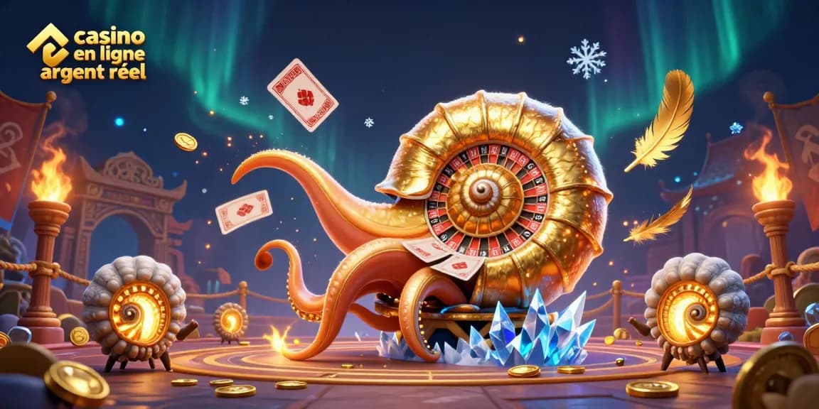 Jouez dans un casino en ligne argent réel avec des personnages fantastiques dans une scène dynamique.