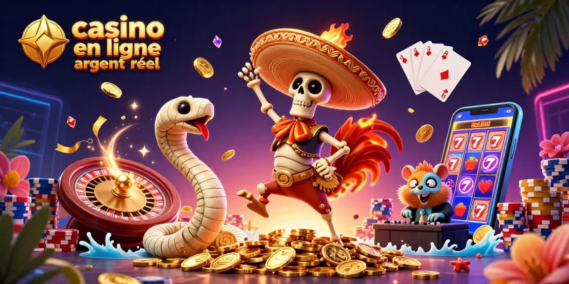 Gagnez à un casino en ligne argent réel avec des jeux animés et des gains éclatants.