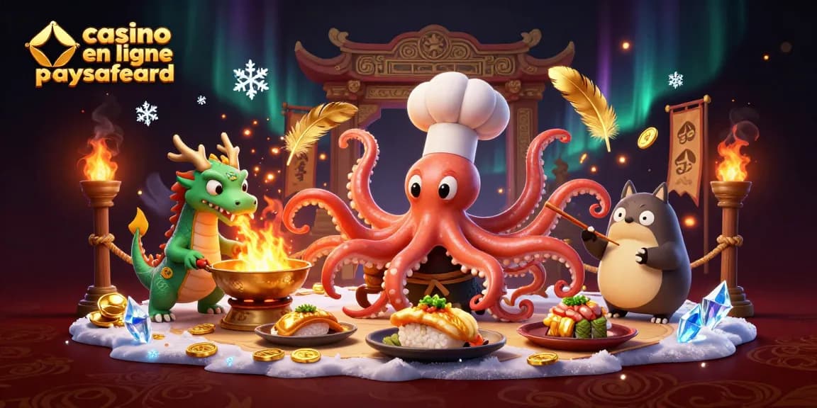 Jouez au casino en ligne paysafecard avec des personnages animés dans une ambiance riche et colorée.