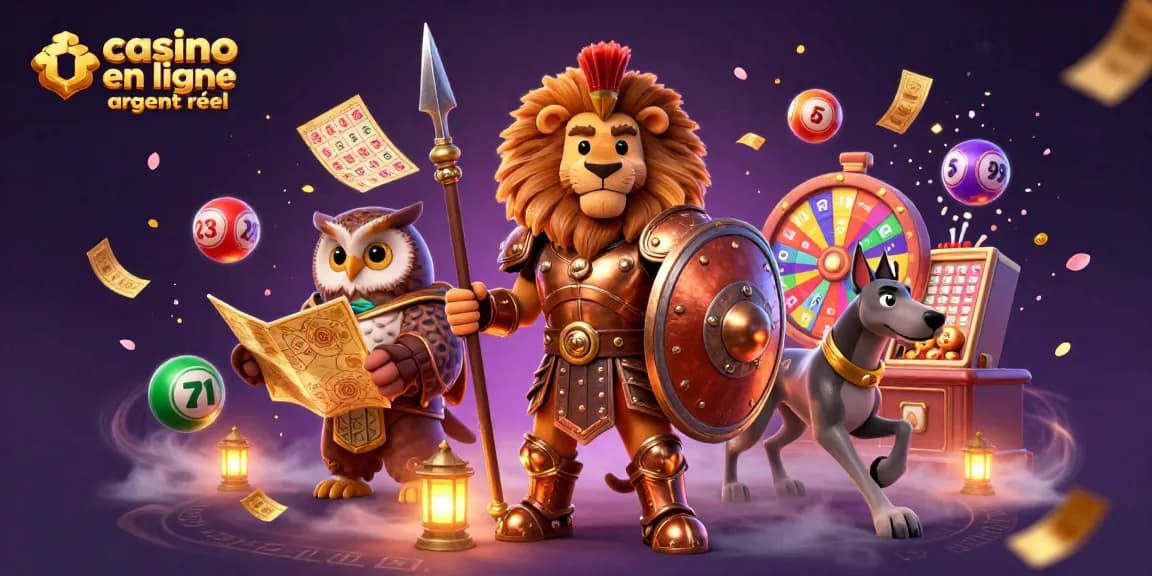 Vaincre aux jeux et gagner avec casino en ligne argent réel à travers des personnages animateurs dynamiques.