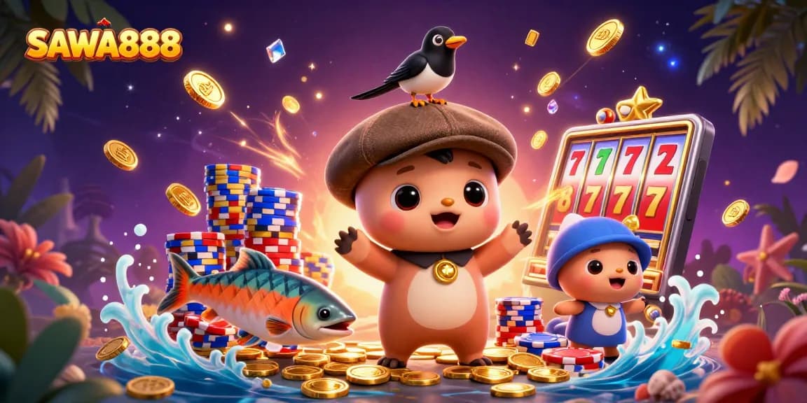 SAWA888 features exciting gameplay with vibrant characters and dynamic casino elements for thrilling experiences.