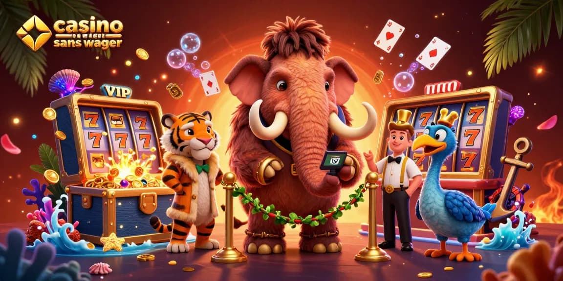 Jouer aux machines à sous dans un casino en ligne sans wager avec des personnages animés.