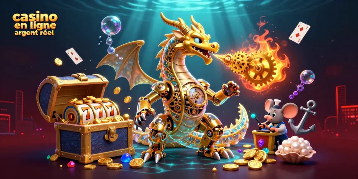 Jouer au casino en ligne argent réel avec des trésors sous-marins et un dragon mécanique