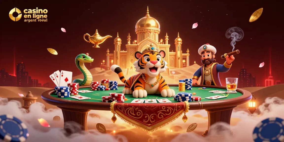 Jouez à casino en ligne argent réel avec un sultan et un génie dans un décor magique.