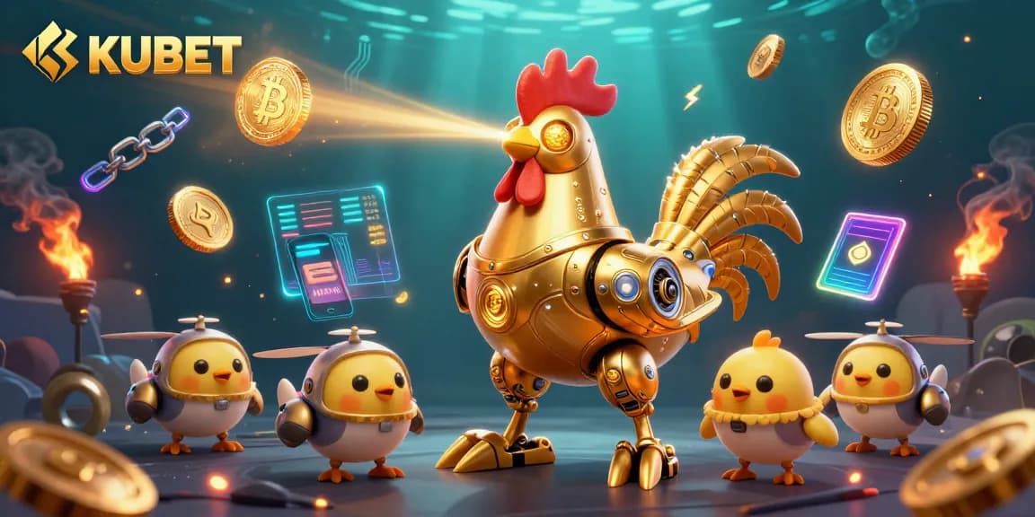 KUBET offers exciting betting opportunities through a vibrant scene filled with crypto elements.