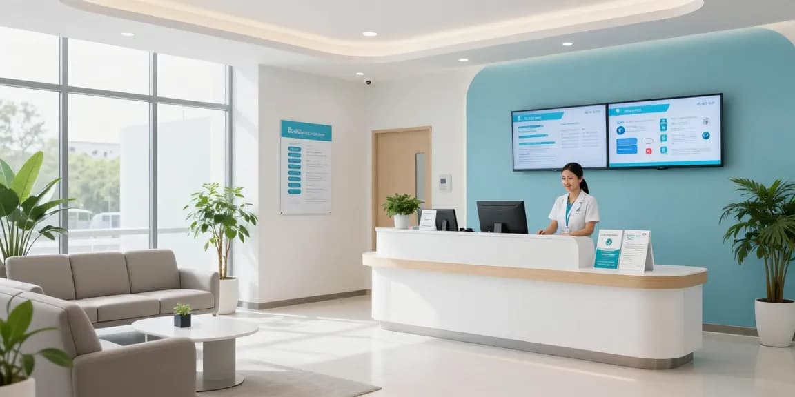 Individual health insurance options in a welcoming healthcare clinic environment with patient care focus.