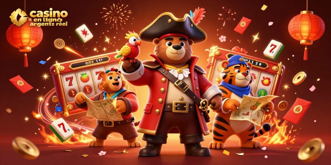 Venez gagner gros sur le casino en ligne argent réel avec nos machines à sous et personnages colorés!