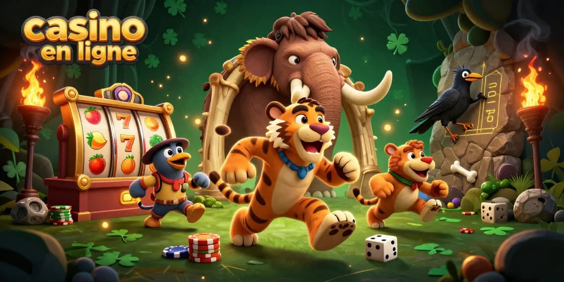 Inscrivez-vous sur casino en ligne et jouez avec le duo préhistorique au casino rempli de la chance.