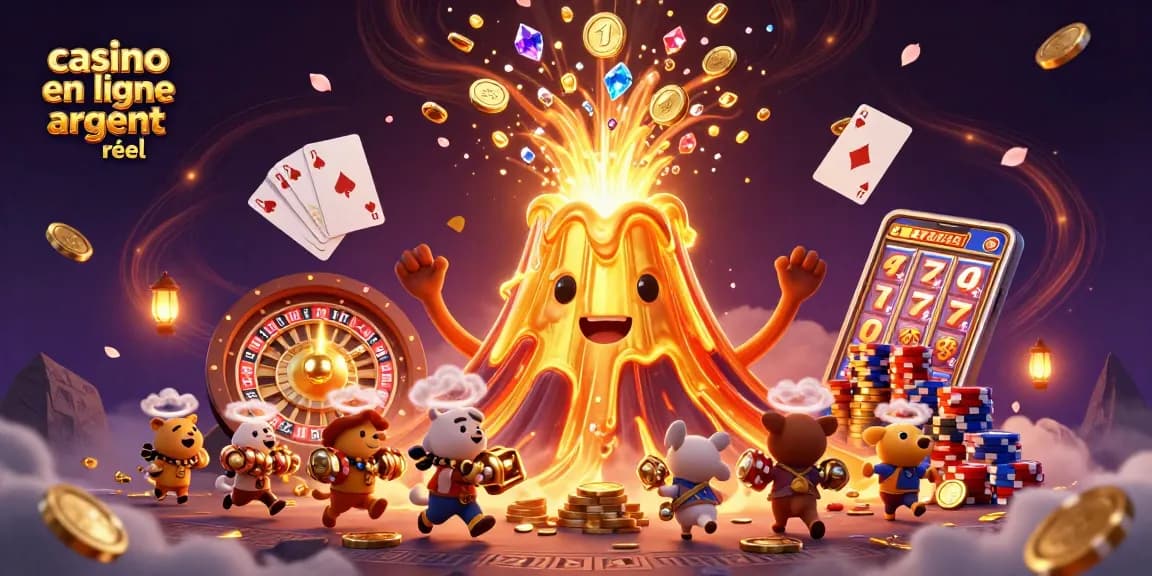 Faites fortune avec le casino en ligne argent réel grâce à ce volcan en or et ses trésors éclatants.