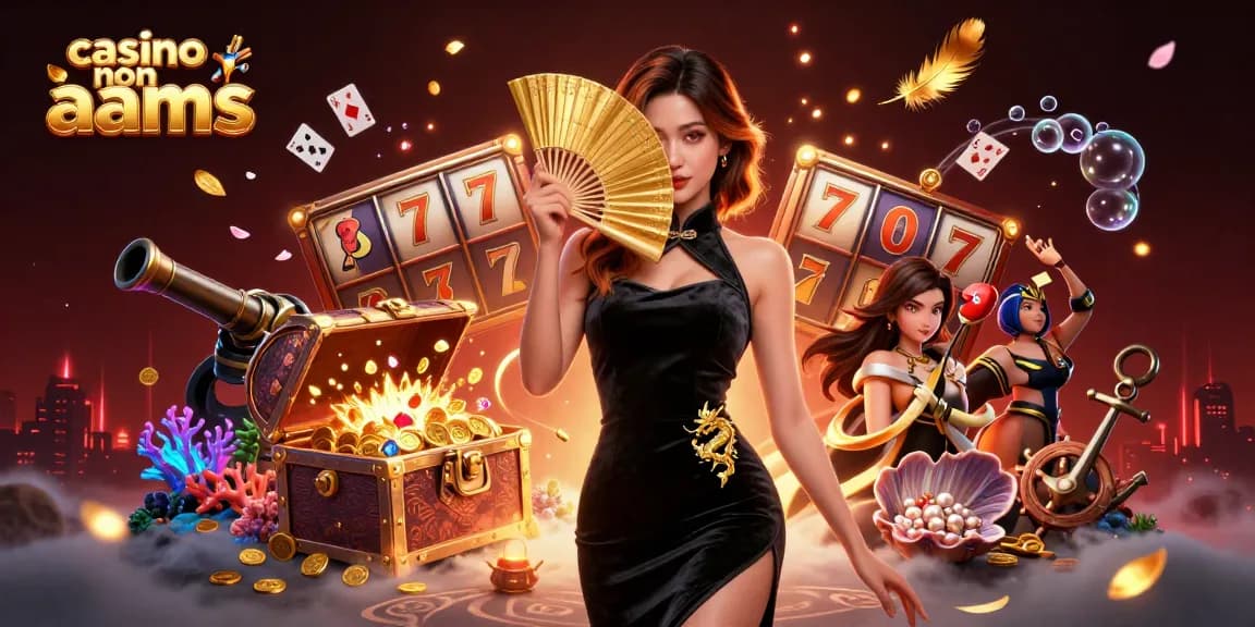 Interagisci con temi captivanti dei casinò non AAMS in un'illustrazione 3D ultra-dettagliata.