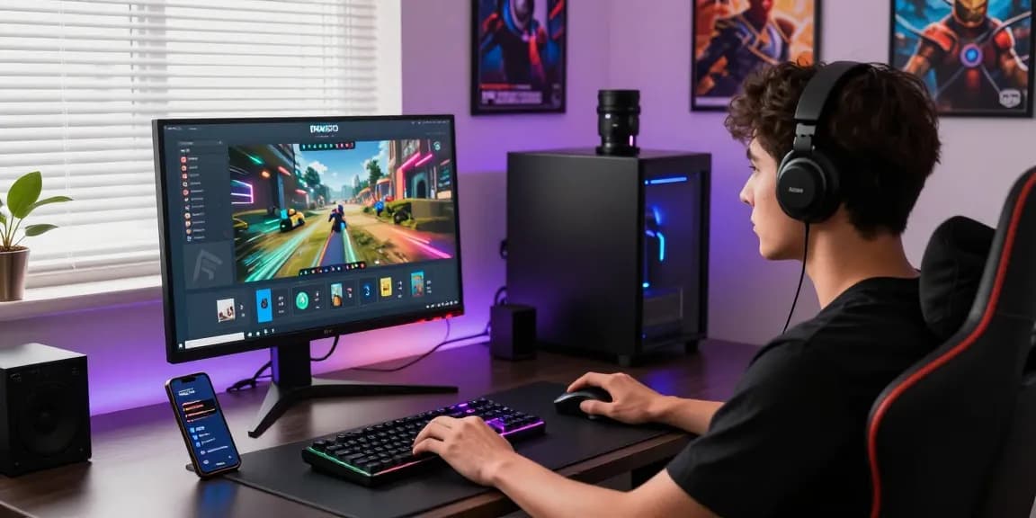 Pakde4D gaming platform setup with immersive user experience and modern accessories
