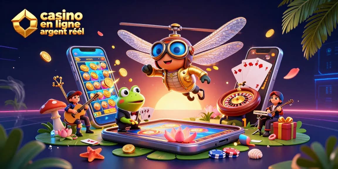 Illuminez votre expérience de jeu avec un dragonfly pilote dans un casino en ligne argent réel.