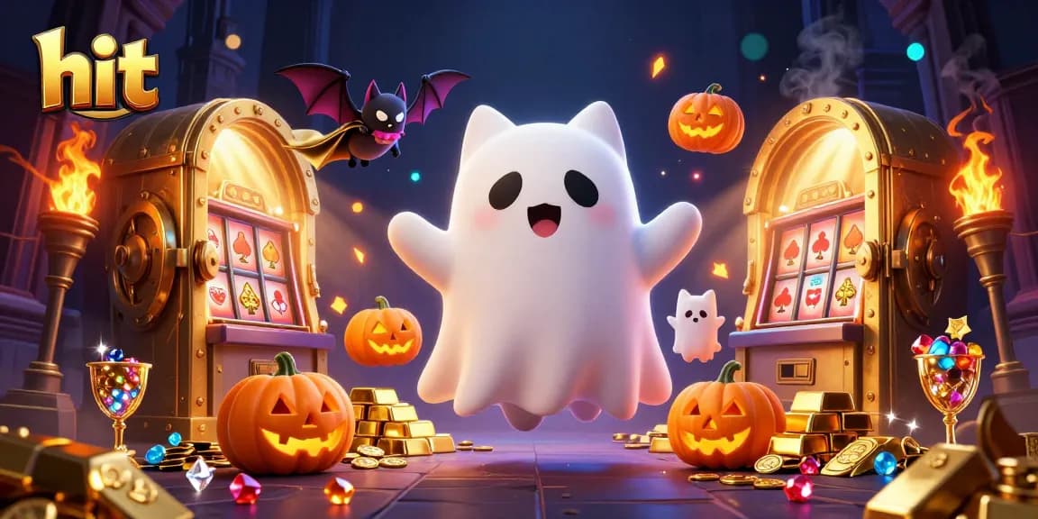 Engage with hit gaming thrills at a haunted casino, featuring a ghost cat and treasures.