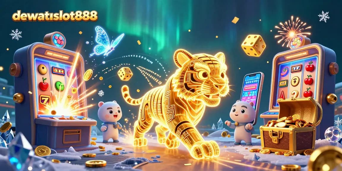 Mainkan slot gacor di dewataslot888 dengan suasana kasino digital dan karakter menarik.