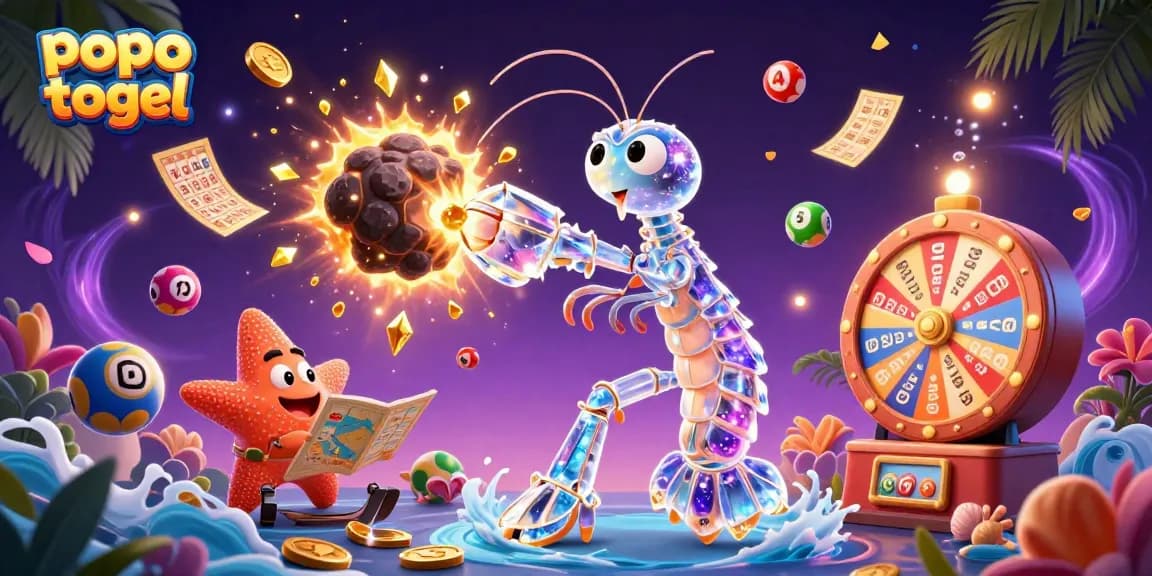 Engage with popo togel in an exciting lottery scene filled with vibrant elements and dynamic action.