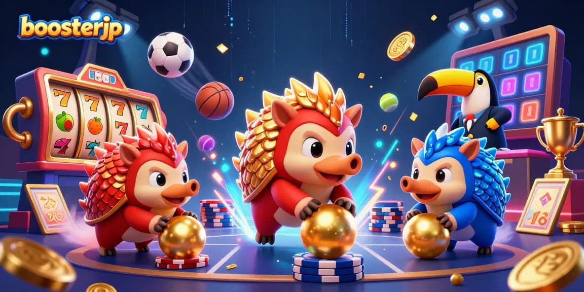 Menangkan jackpot di boosterjp dengan slot terbaru dalam ilustrasi kasino yang memukau.