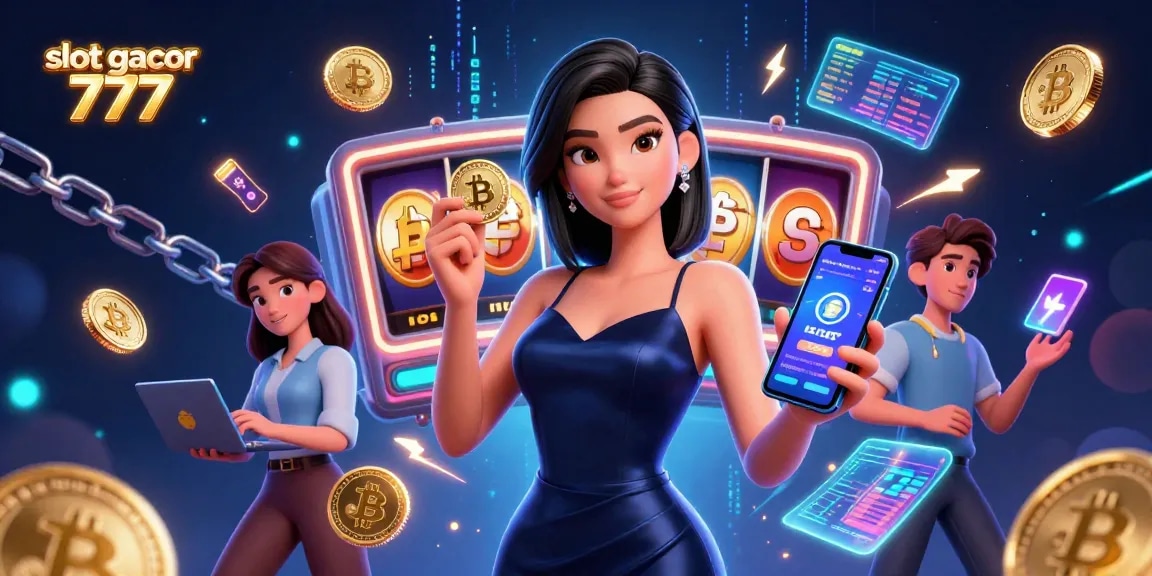 Win big with slot gacor 777 in a vibrant casino scene showcasing dynamic gaming elements.