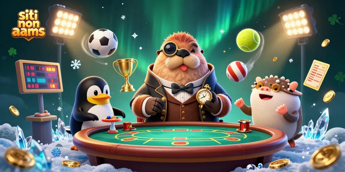 Scopri i siti non AAMS mentre il tricheco elegante gioca a poker con amici sottomarini divertenti