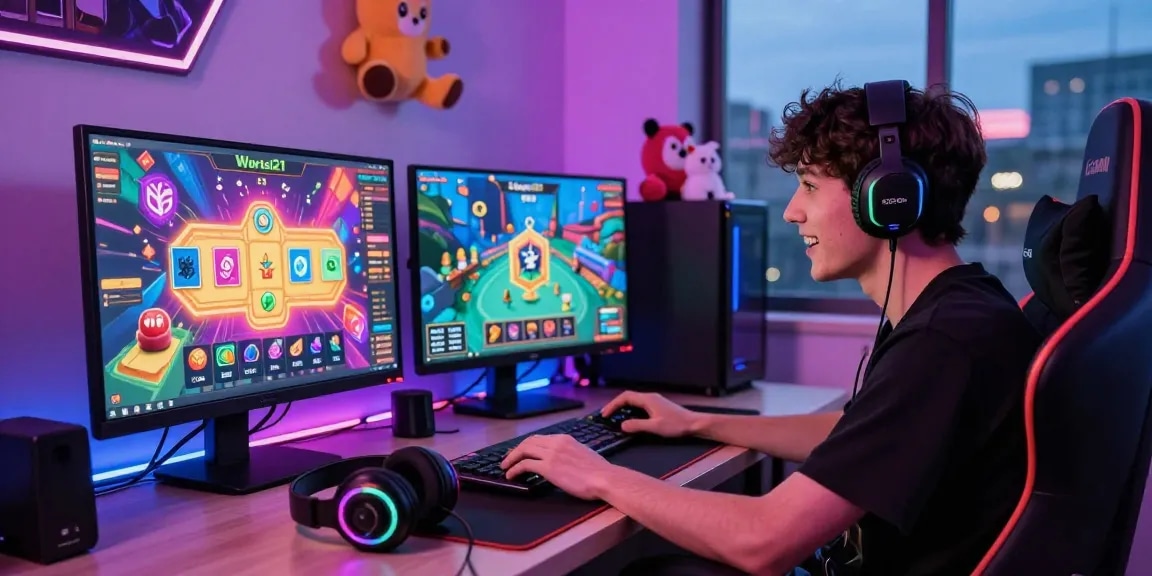 Pengalaman bermain game online WORTEL21 yang mengasyikkan dengan grafis cerah dan perangkat modern.