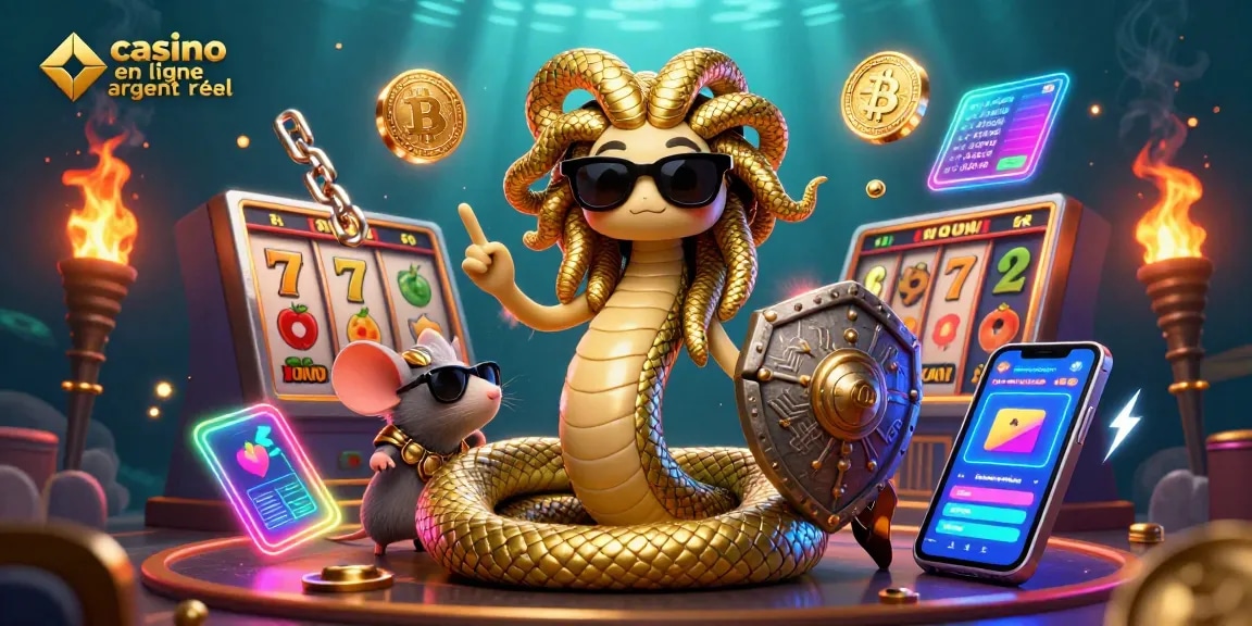 Visualisez un jeu passionnant au casino en ligne argent réel avec Méduse et des éléments de jackpot.