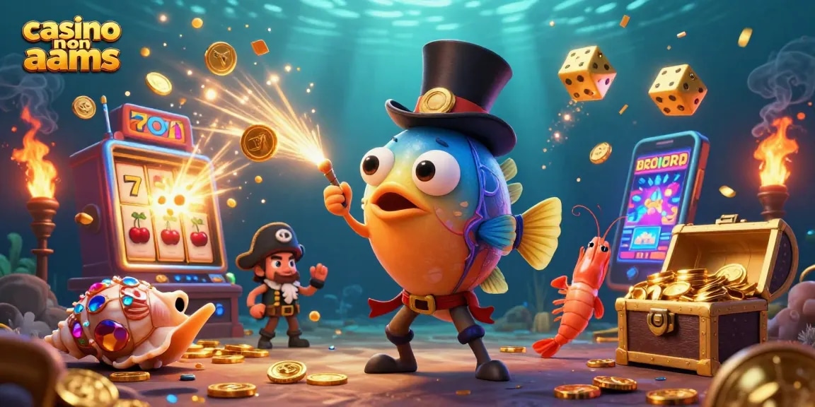 Catturare monete d'oro nei casino non aams: pesce lucerna 3D, gamberetti pirata e chiocciola di gemma.