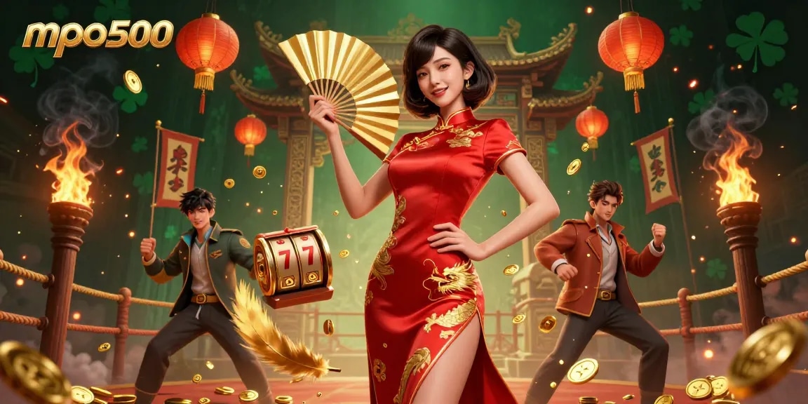 Experience exciting gameplay with mpo500, including colorful slot reels and engaging elements.