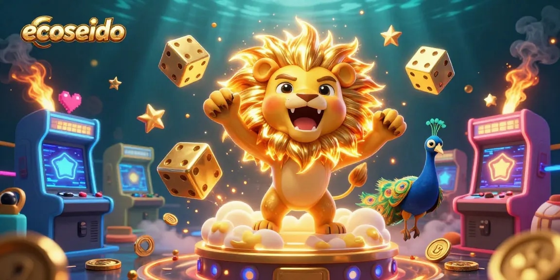 Engage with ecoseido's thrilling casino gaming landscape featuring vivid characters and interactive elements.