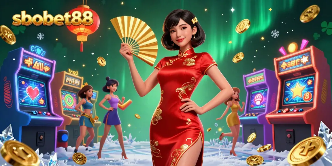 Engage with sbobet88 and enjoy vibrant gaming elements in a stunning 3D casino scene.