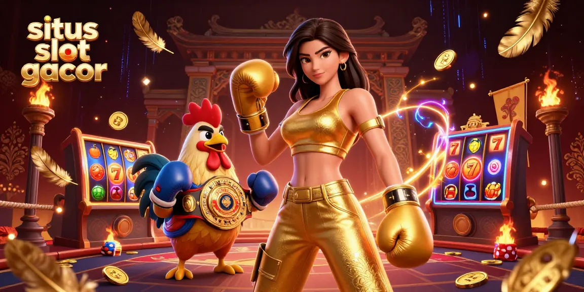 Spin to win with situs slot gacor featuring dynamic slot elements and energetic characters.