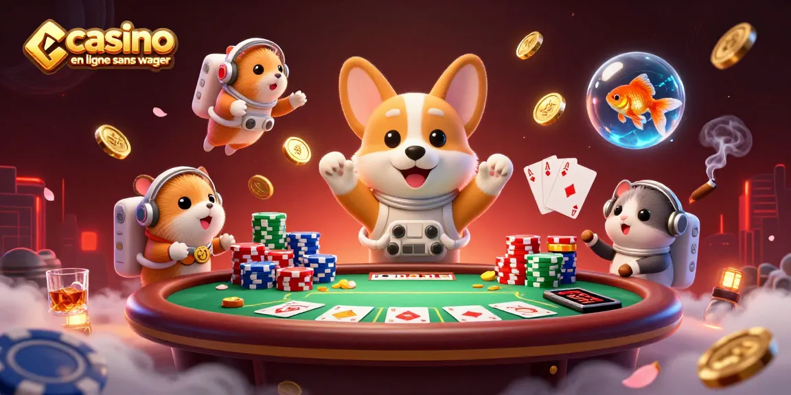 Jouer dans un casino en ligne sans wager avec un corgi astronaute et un hamster de contrôle.