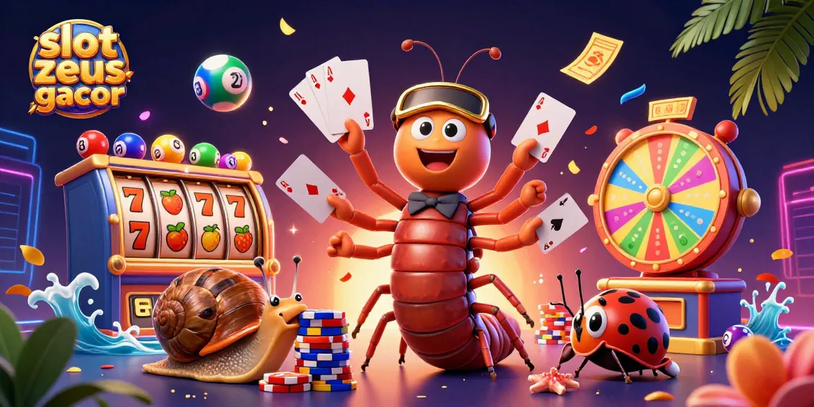 Experience thrilling gameplay with slot zeus gacor as vibrant characters and casino elements surround you.