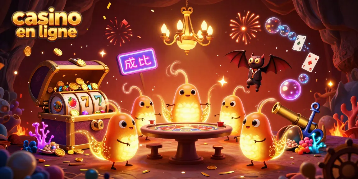 Illuminez votre expérience de casino en ligne avec des vers luminescents et une ambiance festive.