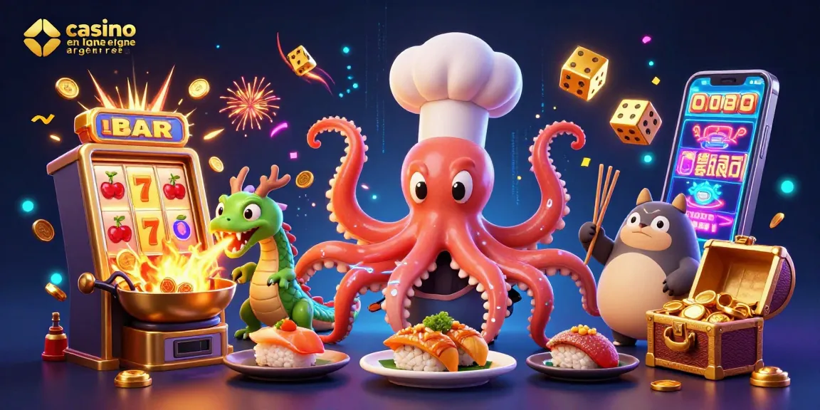 Préparez-vous à vivre l'excitation du casino en ligne argent réel avec ce chef sushi et ses amis!