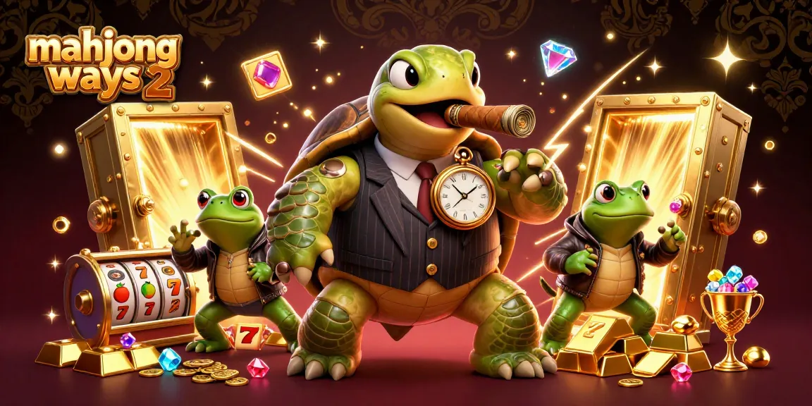 Experience mahjong ways 2 with a lively 3D scene of cartoon characters celebrating with slots and treasure.