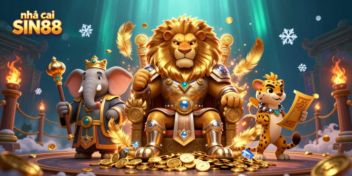 Experience thrilling action at nhà cái SIN88 with a lion king, wise advisor, and swift messenger.