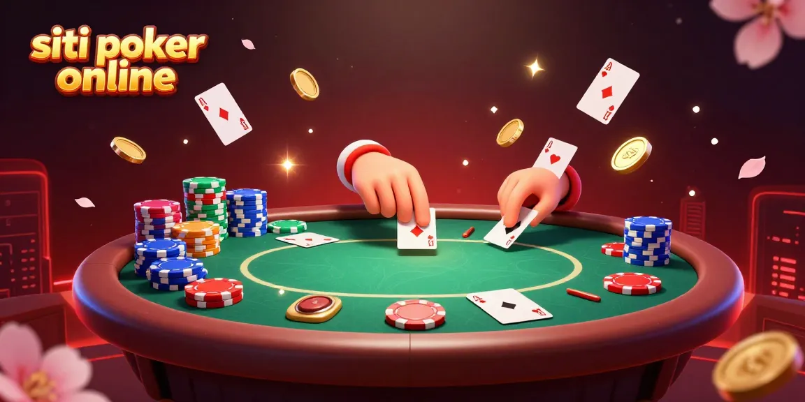 I migliori siti poker online presentano tavoli animati con fiches e carte volanti, in un'illustrazione coinvolgente.