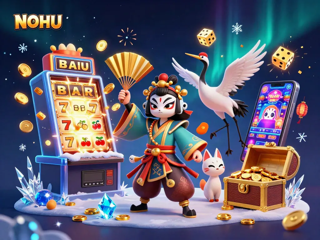 Engage with NOHU's vibrant casino world featuring jackpots, lively characters, and dynamic gameplay.