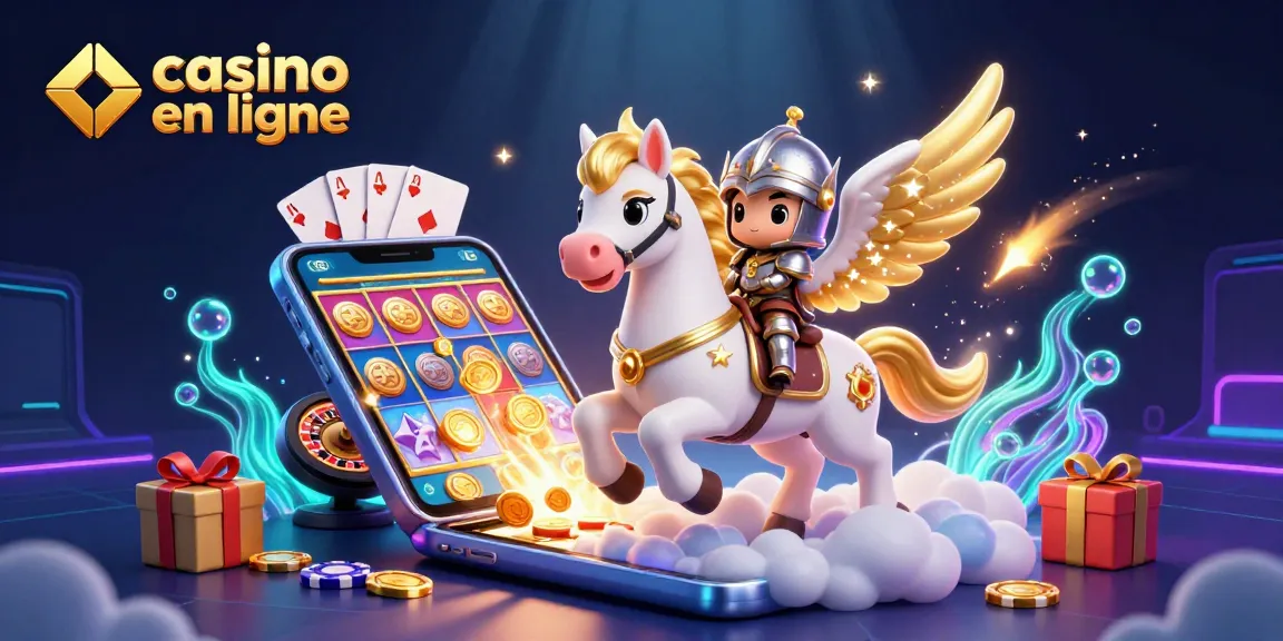 Jouez à des machines à sous et gagnez avec casino en ligne, illustration 3D animée captivante
