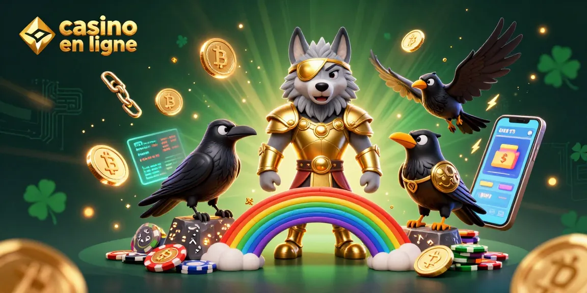 Plongez dans l'univers du casino en ligne avec cette illustration captivante