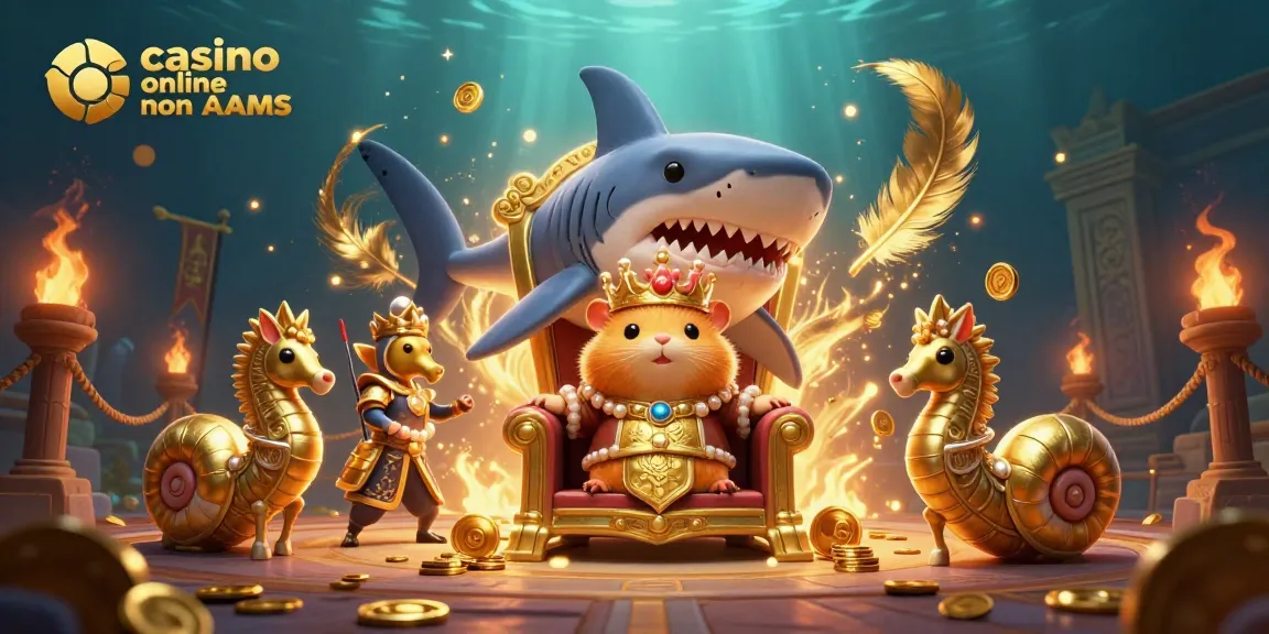 Gioca nei casino online non AAMS con il re dei criceti e la sua corte regale, il tutto in un'atmosfera vibrante.