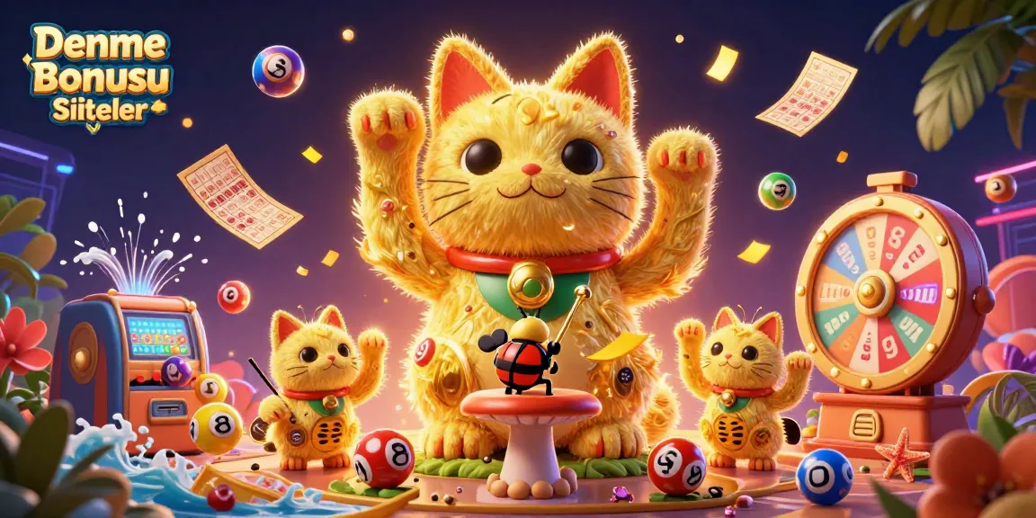 Experience the vibrant world of Deneme Bonusu Veren Siteler with golden fireflies and dynamic casino elements.