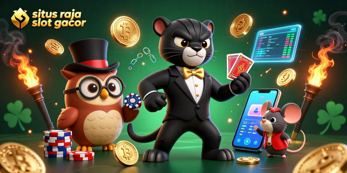 Menangkan slot gacor di situs raja slot gacor dengan suasana kasino yang meriah dan karakter kartun menarik.