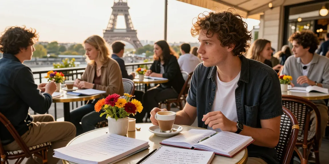 Sumérgete en cursos de francés en Francia mientras disfrutas de la cultura del café.