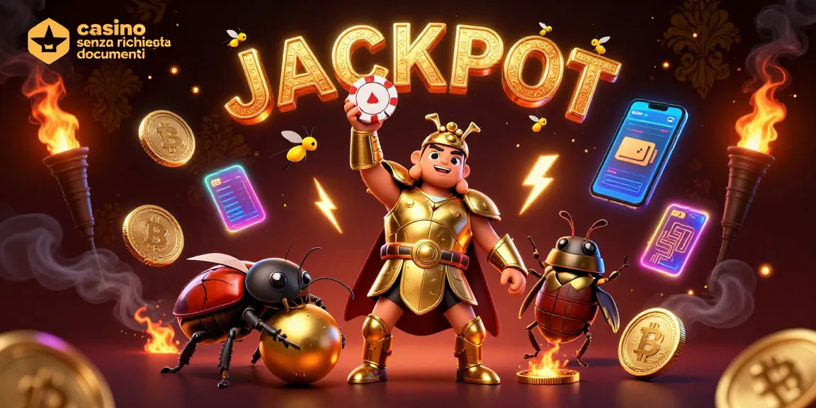 Gioca nei casino senza richiesta documenti con un fantastico jackpot e simboli di crypto