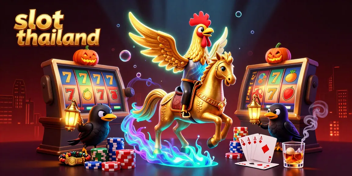 Spin to win exciting slot thailand games surrounded by magical casino elements.