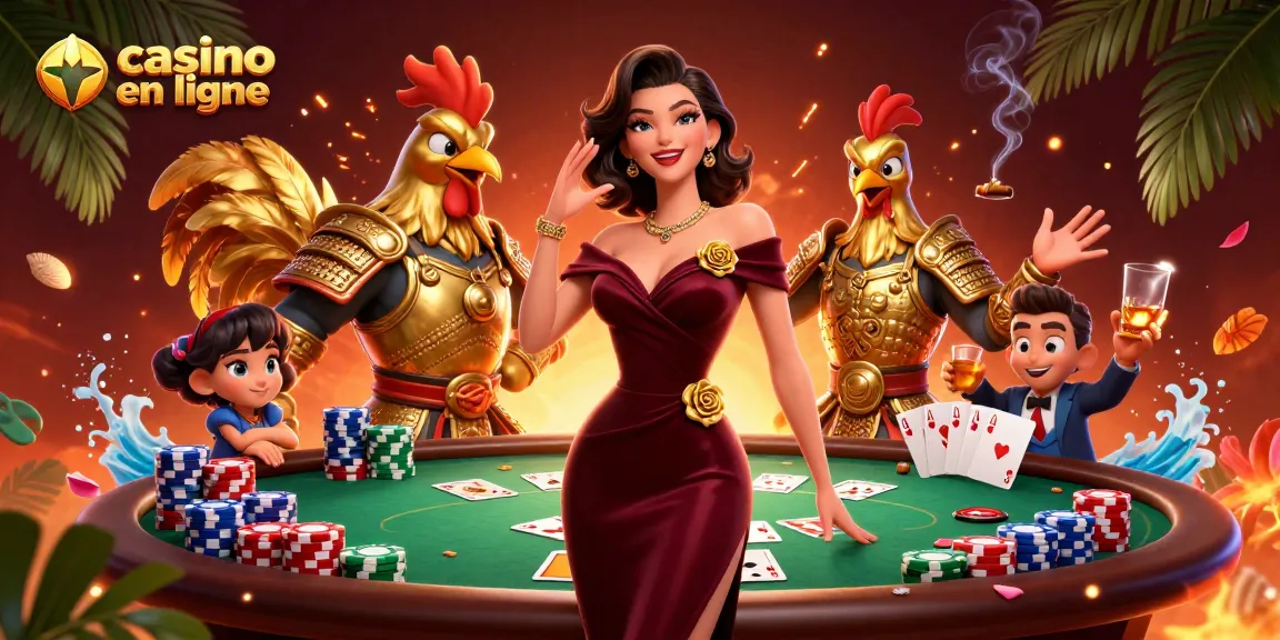 Découvrez l'excitation du casino en ligne avec des personnages époustouflants et des éléments de jeu vibrants.