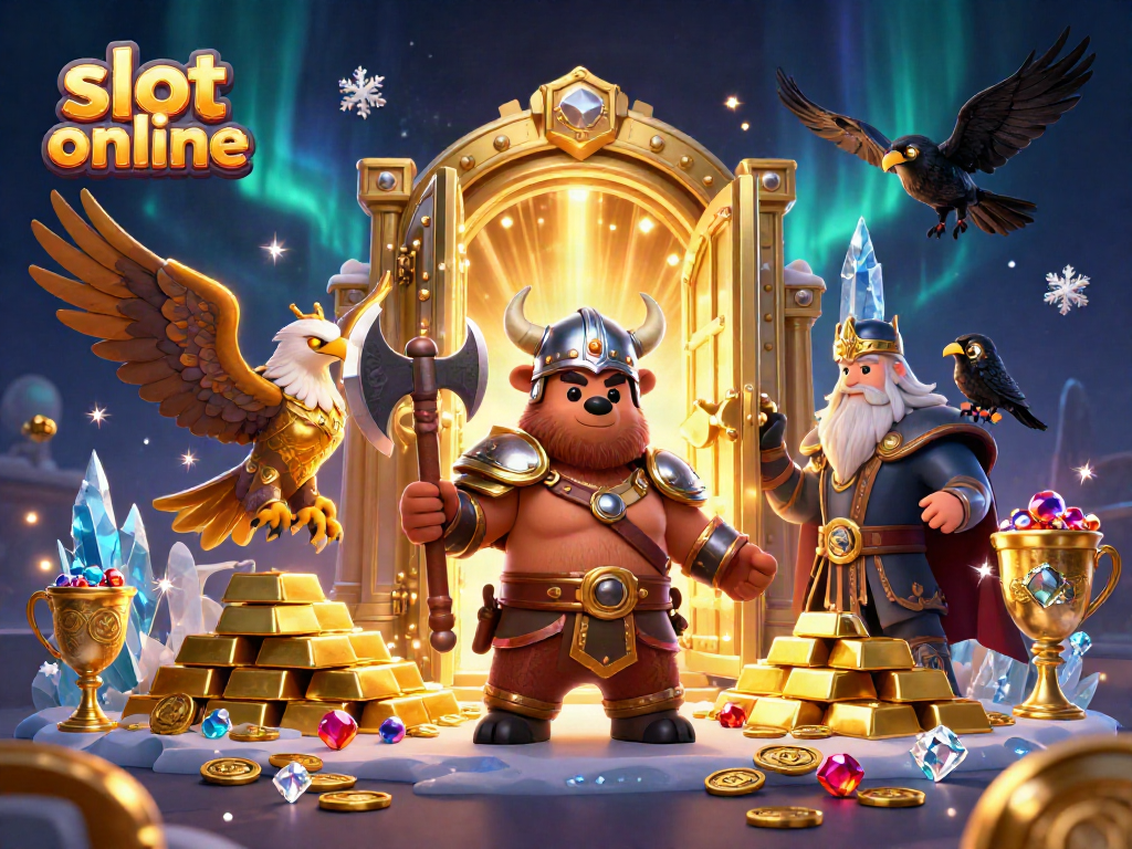 Mainan slot online dengan karakter beruang Viking dan elang Valkyrie menghadirkan kemewahan dan kecanggihan dalam permainan judi.