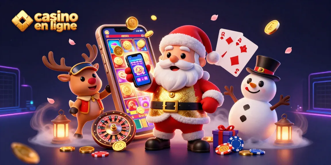 Jouez à des jeux de casino en ligne avec le Père Noël et ses amis amusants.