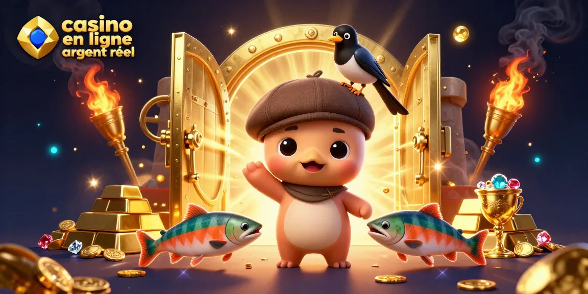 Gagnez en jouant dans le casino en ligne argent réel avec un mignon mini Nessie entouré de richesses scintillantes.